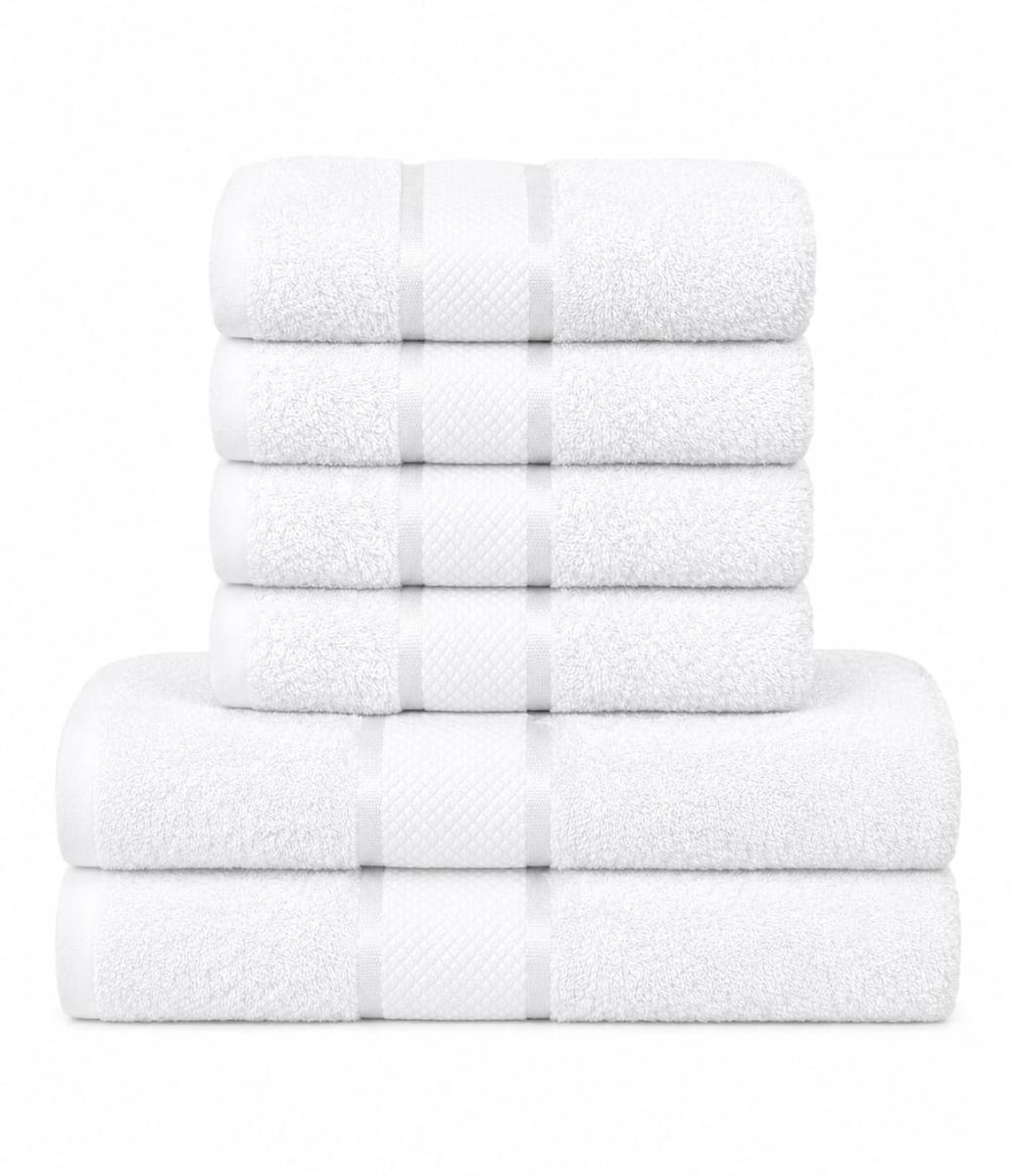 🔥Set Elegant Prosoape Bumbac 100% 6 Piece Super Absorbante 420 GSM 2 buc 70×130CM 4 Buc 50×90CM🔥