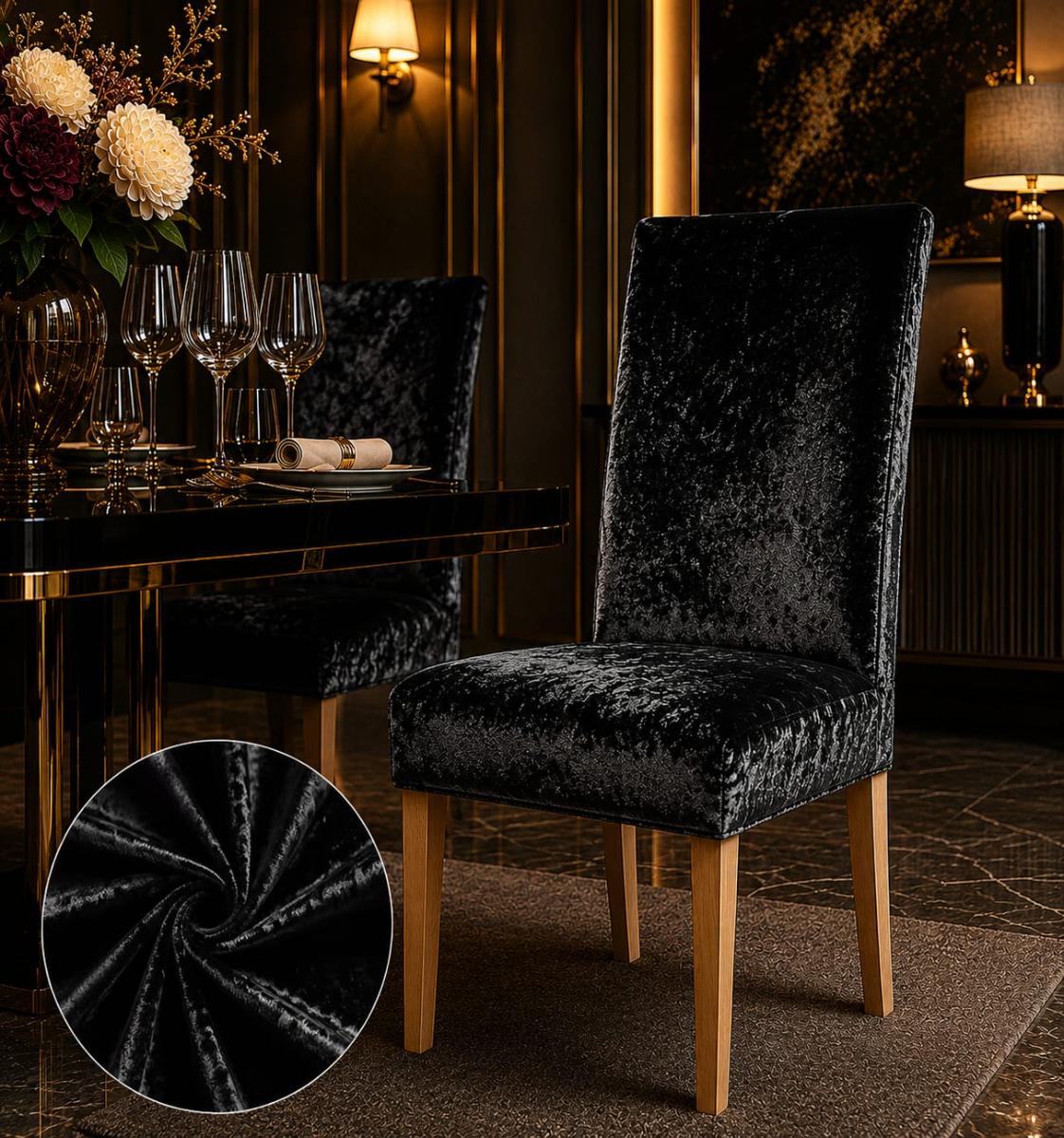 🔥Huse elegant premium super calitative 6 in set pentru oricare scaune fiind rotunde sau patrate material catefia catefiliat🔥
